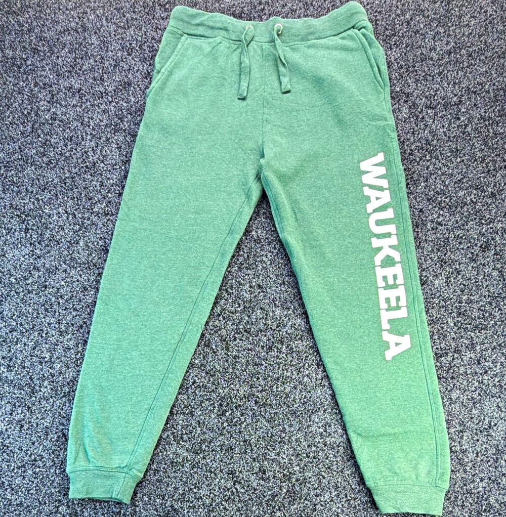 Ten4Two Camp Waukeela Sweatpants Youth XL Green Fleece Joggers Logo
